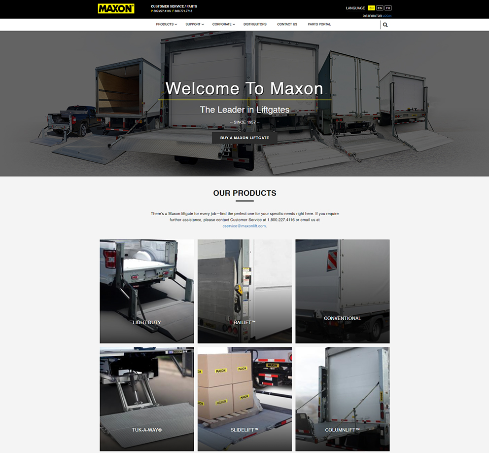 Drupal 9 Upgrade For Maxonlift Liftgates!