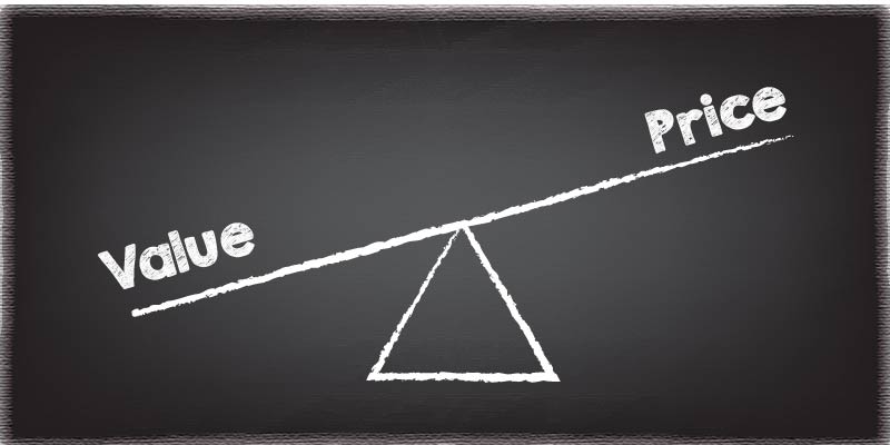 Understand the difference between value and price