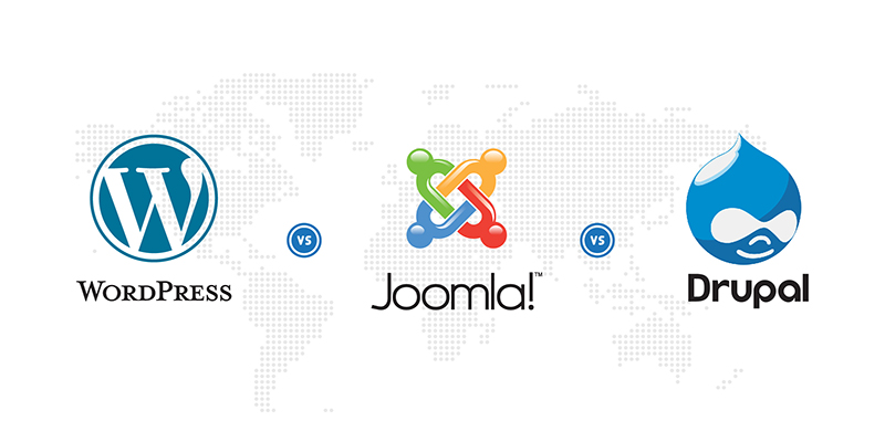 WordPress vs Joomla vs Drupal - A Comparison!