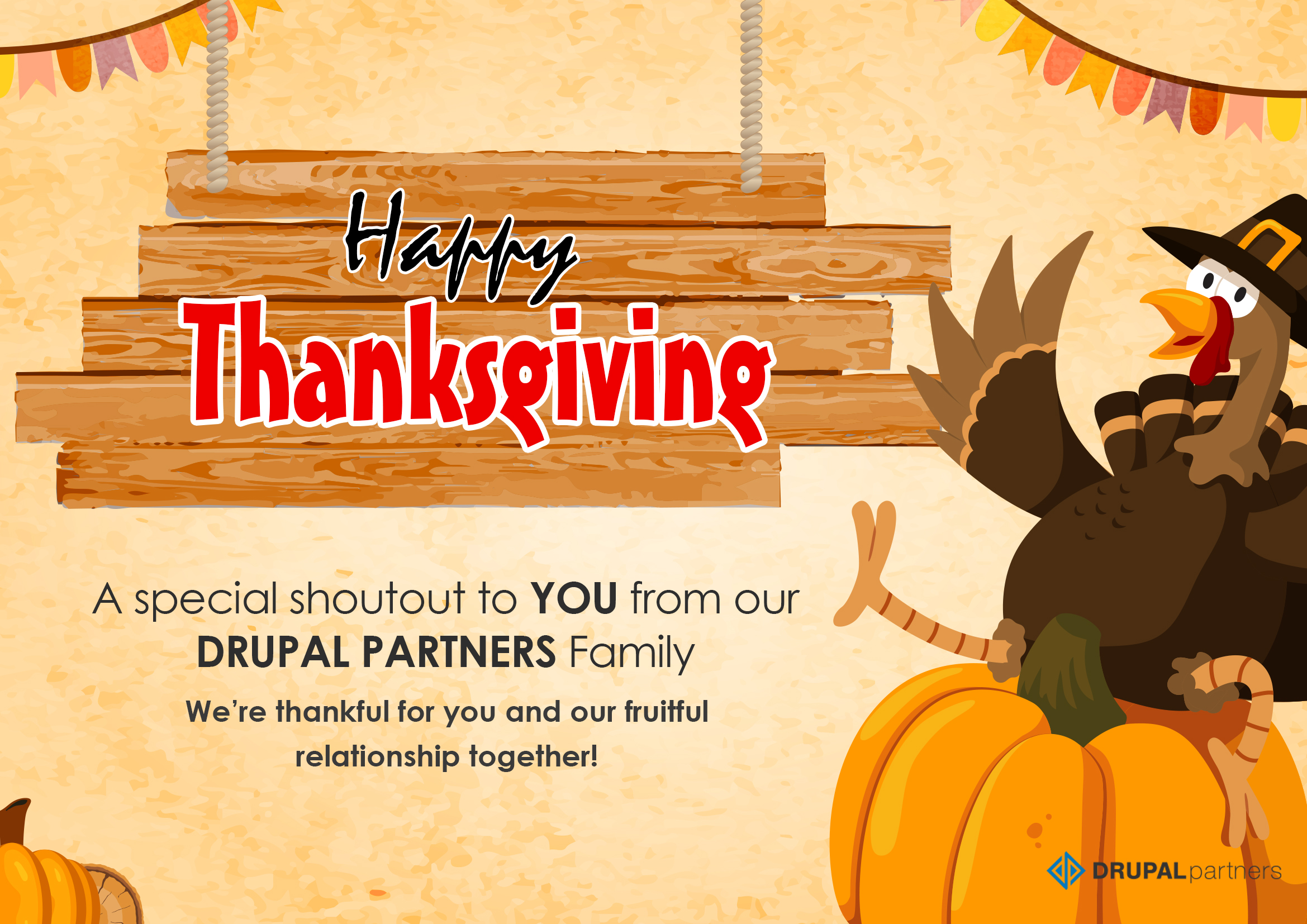 DrupalPartners Wishes You A Happy Thanksgiving