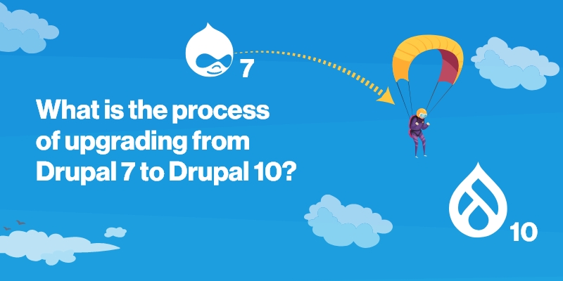 What is the process of upgrading from Drupal 7 to Drupal 10?